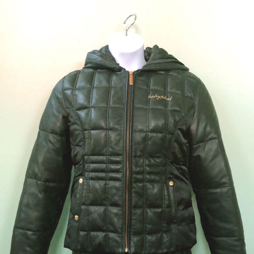 Baby Phat Genuine Leather Coat / Size Large